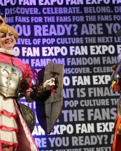 Knight Princess Peach and Daisy Cosplay Fan_Expo_Denver_Cosplay_COntest_2024-044